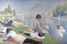 londongallery/georges seurat - bathers at asnieres